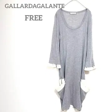 개럴개런트 롱 원피스 FREE 프릴 니트 소매 프릴