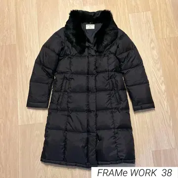 프레임워크 다운 코트 38 블랙 프레임워크