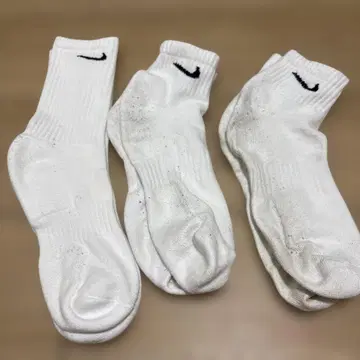 Nike 화이트 양말 3족 세트