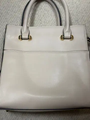 라이트 핑크 가죽 핸드백