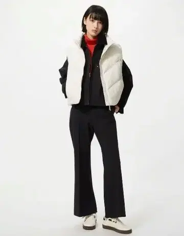 스마트 플레어 팬츠 유니클로 BLACK S