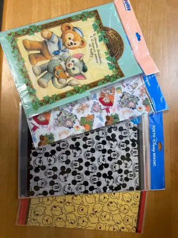 도쿄 디즈니랜드 디즈니씨 캐릭터 클리어 파일 각 6매 세트