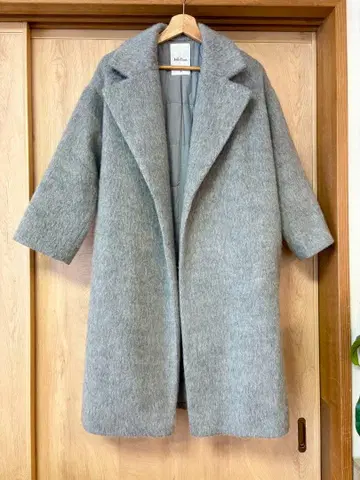 미라 오웬 울 샤기 오버 체스터 코트