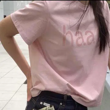 행 티셔츠 핑크