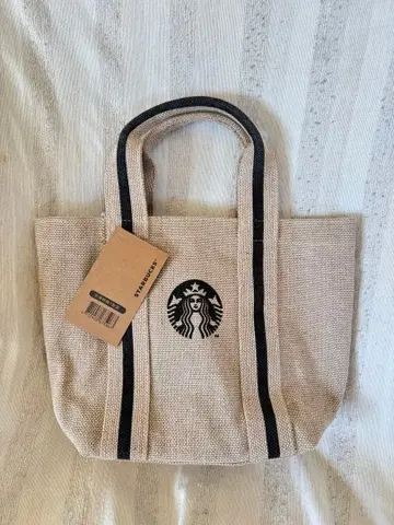 해외 레어 스타벅스 린넨 토트백