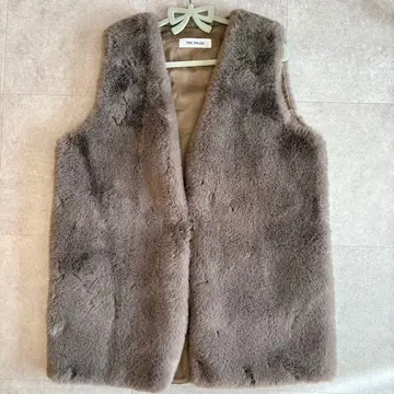 [새상품급] 윔 가젯 THE PAUSE 퍼 V넥 베스트 그레이지