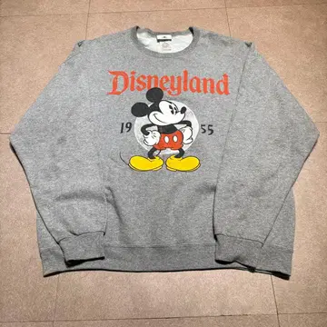 Disney park 미키 트레이닝복 맨투맨 그레이 빈티지