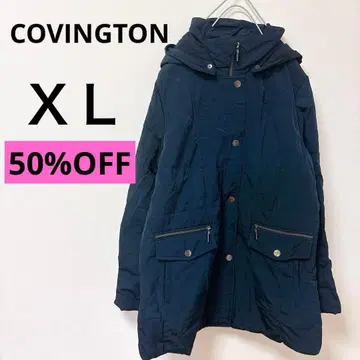 SALE COVINGTON [ XL ] 후드 부착 네이비 코트