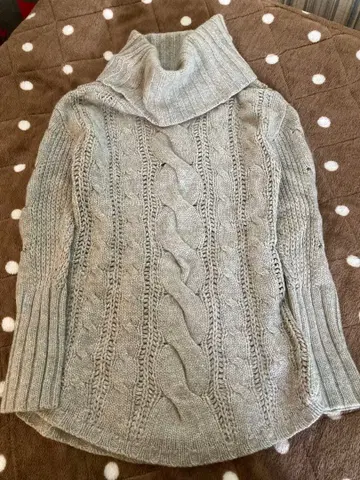 theory 케이블 니트 터틀넥 2 그레이