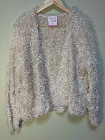 MAISON DE REEFUR 퍼 가디건 사이즈 38