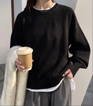 Ciaotype typy 크루넥 긴팔 스웨터 블랙