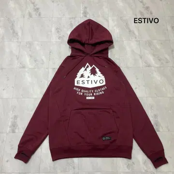 에스티보 맨투맨 후드티 자수 로고 후드 스트릿 스노우보드