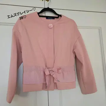 엠즈 그레이시 38 핑크 끈으로 묶으면 리본 자켓
