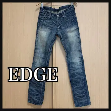 남성용 데님 청바지 EDGE 다크 블루 슬림핏 데님