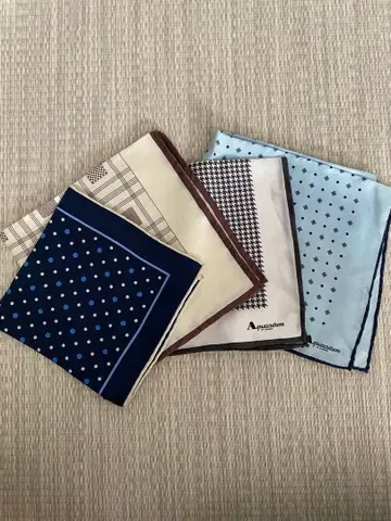 포켓 치프 4개 묶음 판매