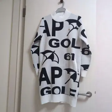 아놀드 파머 골프 원피스 여성용 로고 니트 M