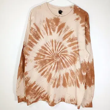 W112 타이다이 염색 L 남성용 긴팔 롱티 브라운