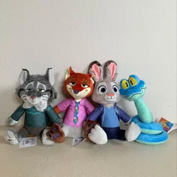주토피아2 L 봉제 인형 닉 주디 파우바트 게리