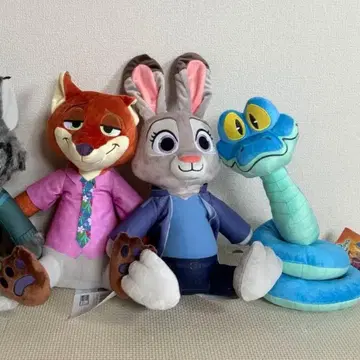 주토피아2 L 봉제 인형 닉 주디 게리