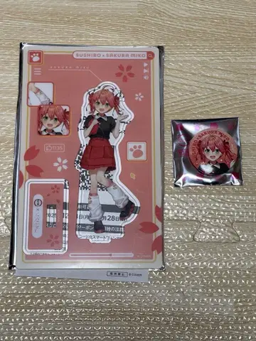 스시로 사쿠라미코 아크릴 스탠드 캔뱃지