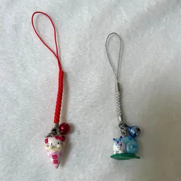 지역 한정 키티 스트랩 하라주쿠 크레이프 버전 & 달팽이 키티