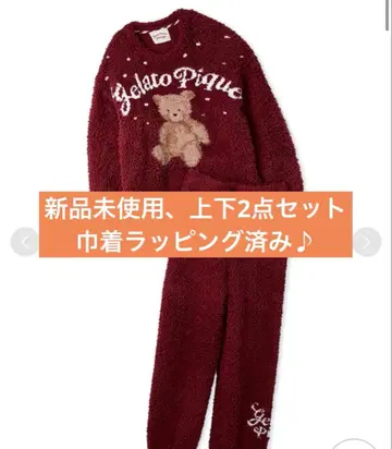 젤라또피케 젤라또 스노우 베어 자카드 풀오버 & 롱 팬츠