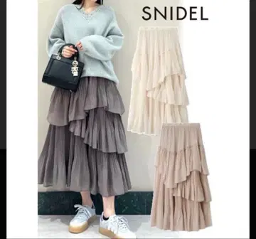 스나이델 볼륨 캉캉 스커트 24 가을/겨울. SWFS245104