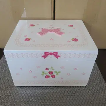 마더 가든 스위트 카페 리본 밀키 화이트 나무 상자