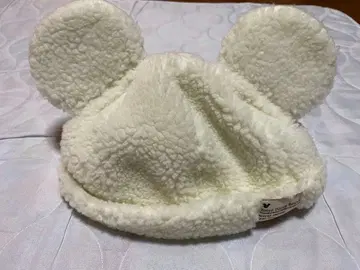 디즈니랜드 택 포함 보아햇 보아캡 모자 화이트 복슬복슬