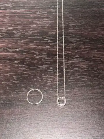 GLUCK 목걸이와 반지 세트