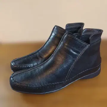 ELLEGANCE 가죽 블랙 부티 지퍼 포함 24cm