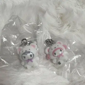 산리오 포근포근 스노우 메지루시 액세서리 마이멜로디 쿠로미 2종