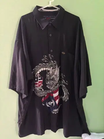 phatfarm 드래곤 프린트 셔츠 빅 사이즈 90s bboy