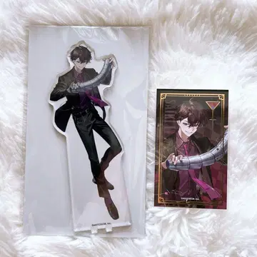 니지산지 사에키 잇테츠 아니카페 아크릴 스탠드 칵테일 카드