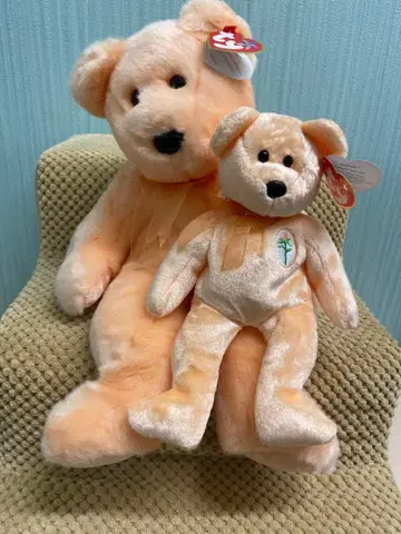 Ty Inc. 봉제 인형 대소 2체 세트 비니 베이비즈 컬렉션