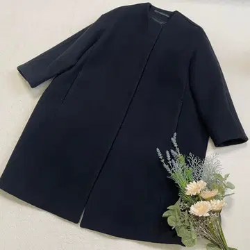 [ 마르티니크 ] 울 노카라 코트 블랙 롱