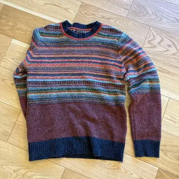 291295=HOMME 멀티 컬러 크루넥 니트