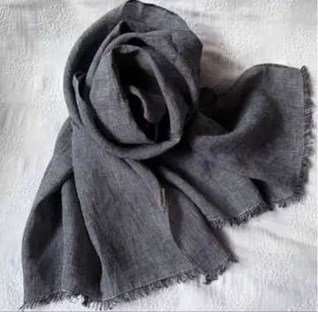 제국 섬유 린넨 스톨 미니 하운드투스 체크 패턴