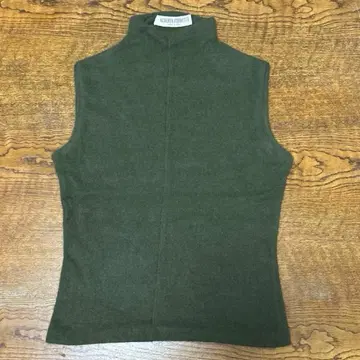 알베르타 페레티 하이넥 슬리브리스 니트 그린 계열