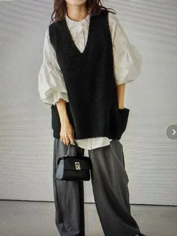 La-gemme MIX 루프얀 니트 베스트