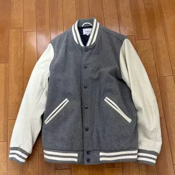 프릭스스토어 FREAK'S STORE 소가죽 바시티 자켓 L