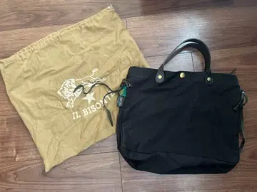 IL BISONTE 블랙 토트백