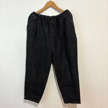 선밸리 SUN VALLEY [블랙 데님] 테이퍼드 데님 팬츠