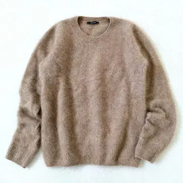 저널 스탠다드 니트 울 100% 보송보송한 촉감 좋은 브라운