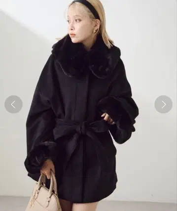 나이스 클라우프 인조 모피 아자토 모테 코트