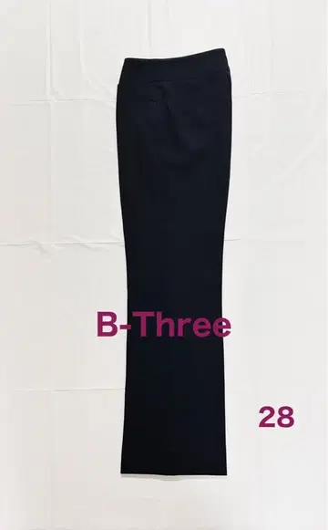 B-Three 비쓰리 세미 플레어 팬츠 28 블랙