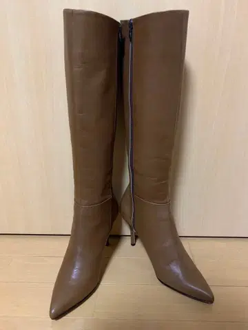 긴자 카네마츠 베이지 롱 부츠 25cm