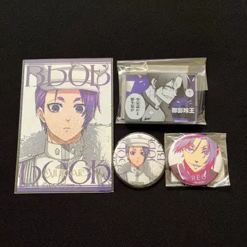 블루 록 전시회 미카게 레오 캔뱃지 시계 부품 플레이트 스탠드 엽서