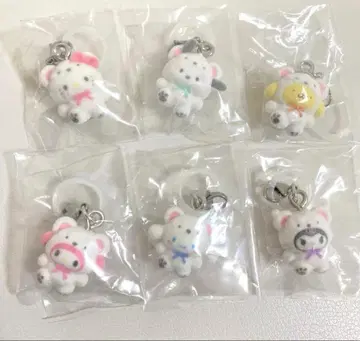 산리오 캐릭터즈 메지루시 액세서리 폭신폭신 스노우 전 6종 컴플리트