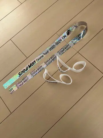 SnowMan ON 은색 테이프 음표 낙하물